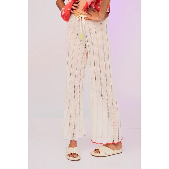 NWT YanYan Knits Honey Pant Ivory L - Picture 4 of 14